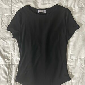 Black Short Sleeve Bodysuit